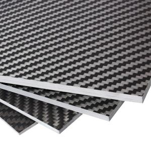 3Kカーボンファイバー板 100%炭素繊維積層板 光沢表面/マット表面 200mm x 300mm CFRP板 プレート カー
