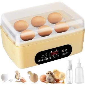 インキュベーター 自動孵卵器 孵化器 自動転卵 デジタル表示 自動温度制 湿度保持 子供教育用｜supiyura