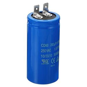 PATIKIL CD60実行コンデンサ 200uF/MFD 250VAC 15%許容範囲 50/60Hz モーター始動コンデンサー 空気圧縮機モ