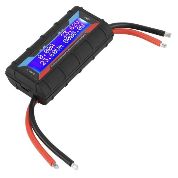 EBTOOLS 4.8V~60V 130A 高精度ワットメーター 電圧アンプ メーター Po r ア...