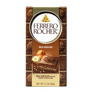 ミルクヘーゼルナッツチョコレートバー、90 g Ferrero Rocher, Milk Hazelnut Chocolate Bar｜supla
