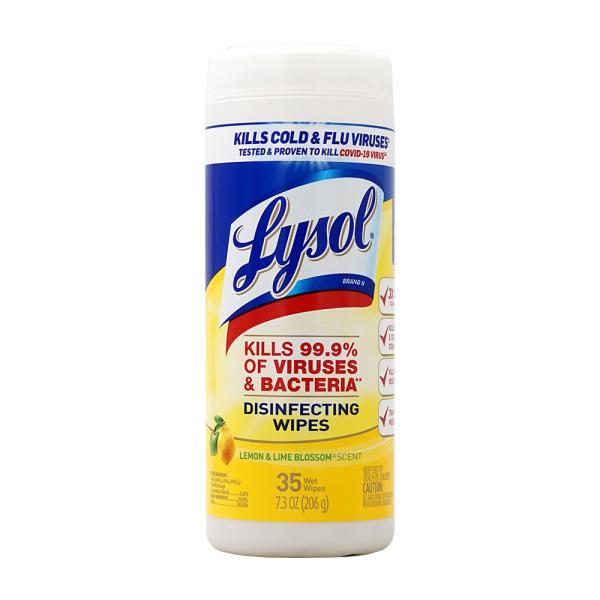 Lysolディスインパクト ムティッシュ レモン＆ライム ブロッサムセント35ウェットティッシュ