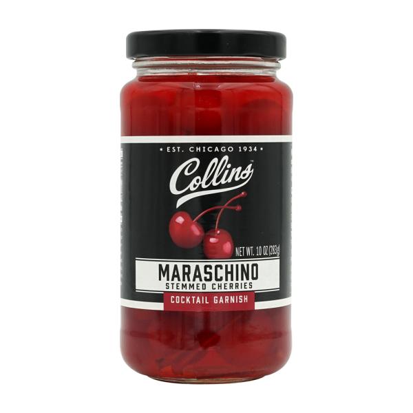 Collinsカクテルガーニッシュステムドチェリーマラスキノ、283 g