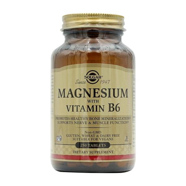 【Solgar】Magnesium with Vitamin B6,250 Tablets【ソルガー...