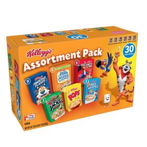 ケロッグ ミニ6種類 30パックAssortment Pack 30 Mini Boxes