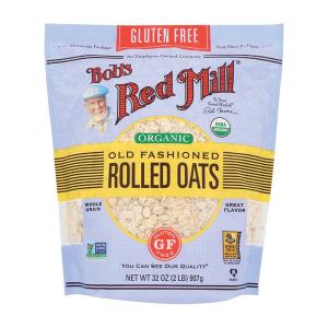 ボブズレッドミル グルテンフリーオーガニックオールドファッションロールドオートムギ 907g Bob Bob's Red Organic Old Fashioned Rolled Oats 32 oz