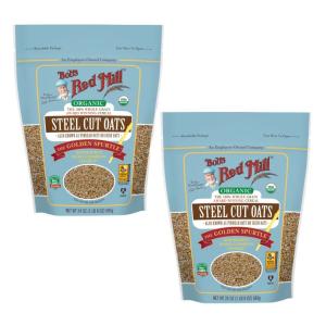 ボブズレッドミル オーガニック スチールカット オーツ 680g 2個セットOrganic Steel Cut Oats 24 oz 2set