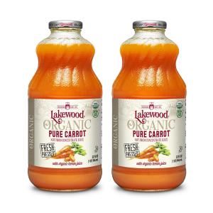 レイクウッド オーガニック ピュア キャロットジュース 946ml 2個セット【Lakewood】Organic Pure Carrot Juice 32 fl oz 2set｜supla