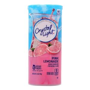 ピッチャーパックドリンクミックスピンクレモネード、6パケット Pitcher Packs Drink Mix Pink Lemonade｜supla