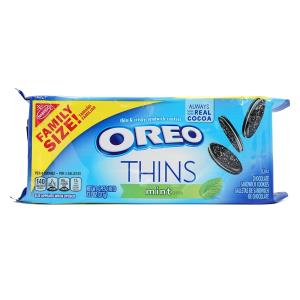 オレオチョコレートサンドイッチクッキーシーンミント371g ナビスコ Oreo Chocolate Sandwich Cookies Thins Mint 13.1 oz