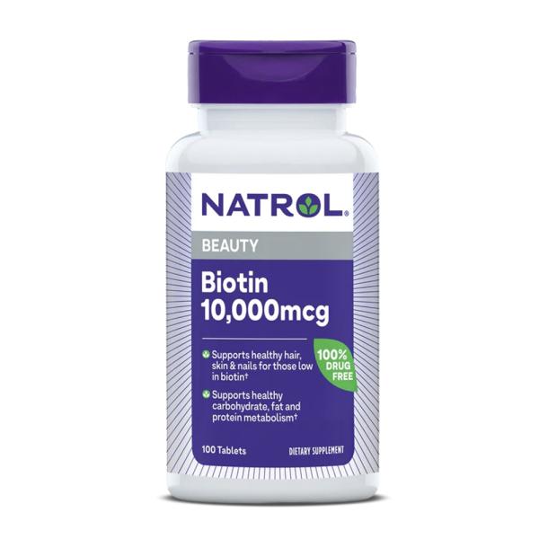 【ポイントUP】ナトロール ビオチン 10,000mcg 100錠【Natrol】Biotin 10...