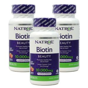 ビオチン ストロベリー味 10000mcg 60粒 高含有・すぐ溶けるチュアブル