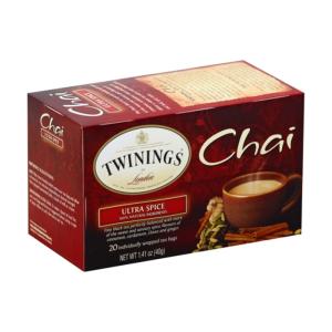 チャイティーウルトラスパイス20ティーバッグ　トワイニング　Twinings Chai Tea, Ultra Spice 20 Tea Bags｜supla