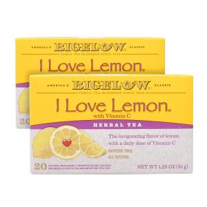 ビゲロウ レモンハーブティー 20ティーバッグ 2個セット【Bigelow】I Love Lemon Herb Tea 20 Tea Bags 2set｜supla