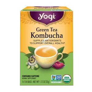 ヨギティー グリーンティー コンブチャ 16個 ティーバック Yogi Tea Green Tea Kombucha 16 Tea Bags｜supla