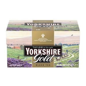 ヨークシャーゴールド、ブラックティー40ティーバッグ Taylors of Harrogate  Yorkshire Gold, Black Tea 40 Tea Bags｜supla