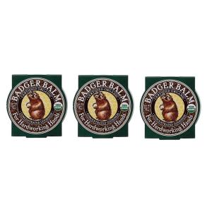 【3個セット】バジャー オーガニック バーム ハードワーキングハンズ 0.75オンス Badger ...