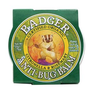 バジャー オーガニックアンチバグバーム シトロネラ＆ローズマリー 21g Badger Organic Anti-Bug Balm, Citronella & Rosemary 0.75 oz