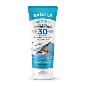 バジャー サンスクリーンクリーム クリアジンク SPF30 無香 87ml【Badger】Sunscreen Cream Clear Zinc SPF｜supla