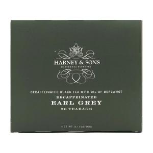 ハーニー&サンズ デカフェ アールグレイ 50個 ティーバック Harney & Sons Decaffeinated Earl Grey 50 teabags 3.57 oz｜supla