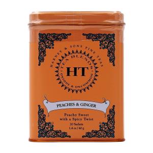 ハーニー&サンズ ピーチ＆ジンジャー サシェ 20個 ティーバック Harney & Sons Peaches & Ginger 20 sachets 1.4 oz