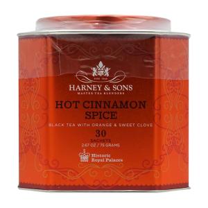 ハーニー&amp;サンズ ホットシナモンスパイスブラックティー、30ティーバッグ Hot Cinnamon Spice Black Tea, 30 Sachets