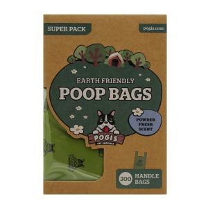 ペット用排泄袋300枚 Pogi Pets Poop Bags with Easy Tie Handles 300 Handle Bags