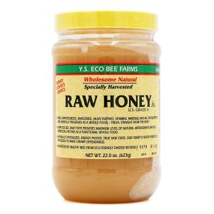 生はちみつAクラス ローハニー 蜂蜜 低温精製 A級 【YS Eco Bee Farms】Raw Honey 22 oz US｜SUPLA ヤフー店