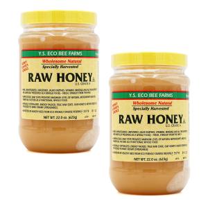 Y.S. エコ ビー ファーム 生はちみつ 623g 2個セット【Y.S. Eco Bee Farms】Raw Honey 22 oz 2set｜SUPLA ヤフー店
