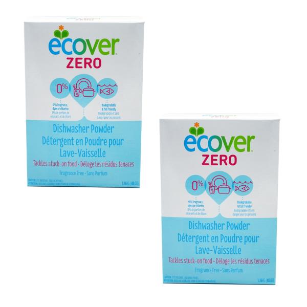 エコベール ゼロ 食洗器用粉末洗剤 無香料 1.36kg 2個セット【Ecover】Zero Dis...