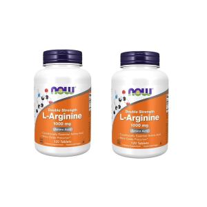 ナウフーズ Lアルギニン 1000mg 120錠 2本セット NOW FOODS L-Arginine 1000mg 120Tab 2set｜SUPLA ヤフー店