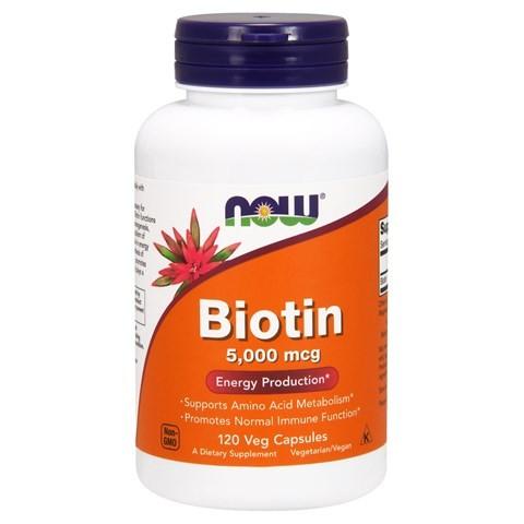 ナウフーズ ビオチン 5000mcg 120錠 NOW FOODS Biotin 5000mcg 1...