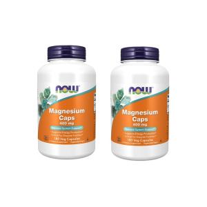 マグネシウム 400mg ナウフーズ 180錠　２個セット NOW FOODS Magnesium 400mg 180CAP