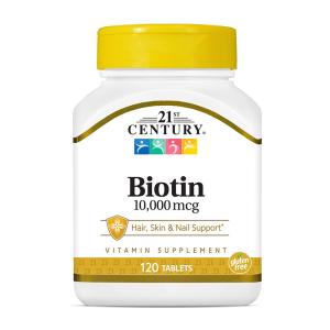 ビオチン 10000mcg 120粒 タブレット 21センチュリー 【21st Century】Biotin 10000 mcg, 120 Tablets