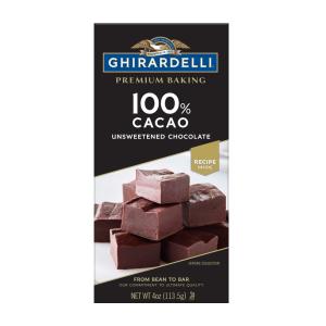 無糖チョコレートプレミアムベーキングバー 100％カカオ113.5 g Ghirardelli