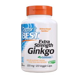 ドクターズベスト エクストラストレングス イチョウ 120 mg 120ベジカプセル【Doctor's Best】Extra Strength Ginkgo 120 Veggie Caps
