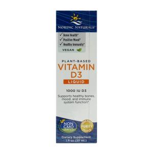ノルディックナチュラルズ 植物性ビタミンD3 1000IU 30ml【Nordic Naturals】Vitamin D3 Vegan 1fl oz　ビーガン｜supla