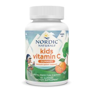 キッズビタミンCグミ ピリッとしたみかん味、60個　Nordic Naturals, Kids Vitamin C Gummies Tangy Tangerine Taste｜supla