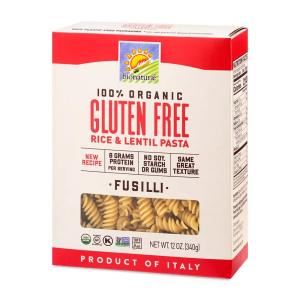 ビオナチュール グルテンフリー ライス＆レンズ豆パスタ フジッリ 340g100% Organic Gluten Free Rice & Lentil Pasta Fusilli 12 oz