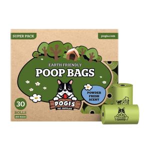 ペット用排便袋詰め替え　パウダー香30ロール450枚　Pogi Pets　Poop Bags, 30 Rolls (450 Bags) 450 Bags　｜supla