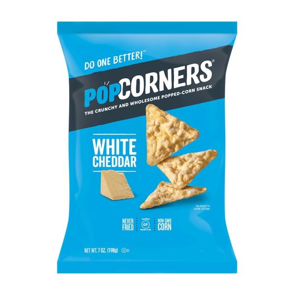 PopCornersポップコーンチップ、ホワイトチェダー198 g　Popped Corn Chip...