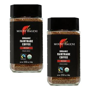 マウントハーゲン インスタントコーヒー 100g 2個セット【Mount Hagen】Organic-Cafe 3.53 oz 2set｜supla