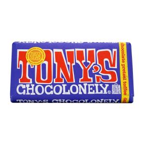 Tony's Chocolonely, ダークミルクプレッツェルトッピーチョコレート、180 g｜supla