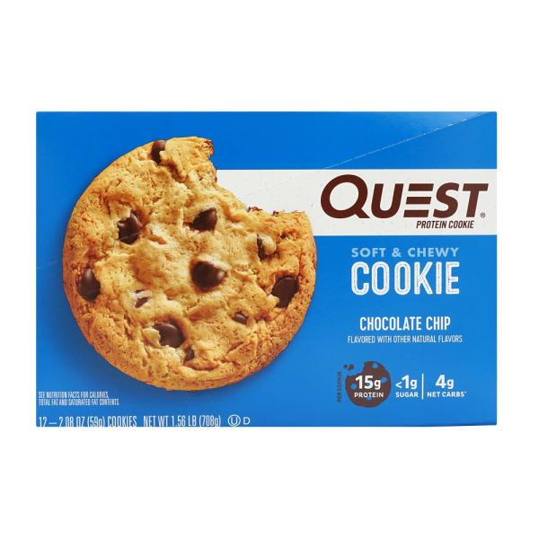 プロテインクッキー チョコレートチップ ニュートリション クエスト 12クッキー  Quest Nu...