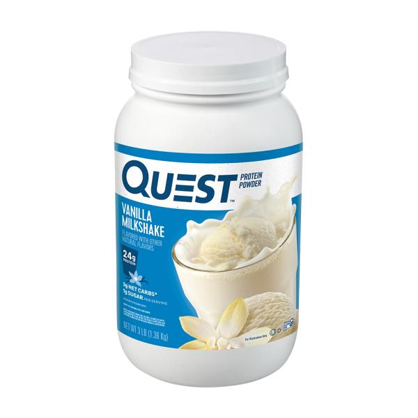 Quest Nutritionプロテインパウダーバニラミルクシェイク43サービング、1.36 kg