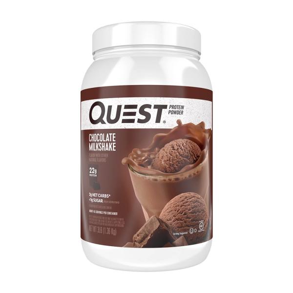 Quest Nutritionプロテインパウダーチョコレートミルクシェイク45サービング、1.36 ...