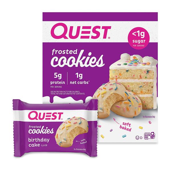 Quest Nutrition プロスティッドクッキーバルツデーケーキ、8個入り