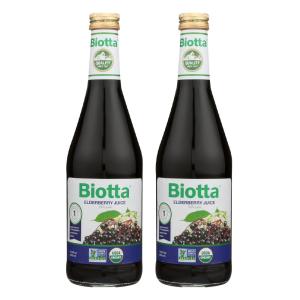 ビオッタ エルダーベリー ジュース 500ml 2個セット【Biotta】Elderberry Juice 16.9 fl oz 2set｜supla