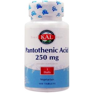NOW Foods ナウフーズ パントテン酸 500mg 250粒 ベジカプセル