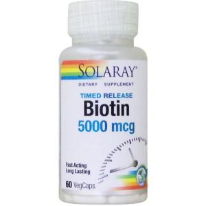 ビオチン　 ビタミンH 　5000mcg　 2段階タイムリリース型  60粒 ビオチンサプリ｜suplinx